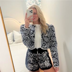 NWOT SEA NYC quilted crop jacket sz S